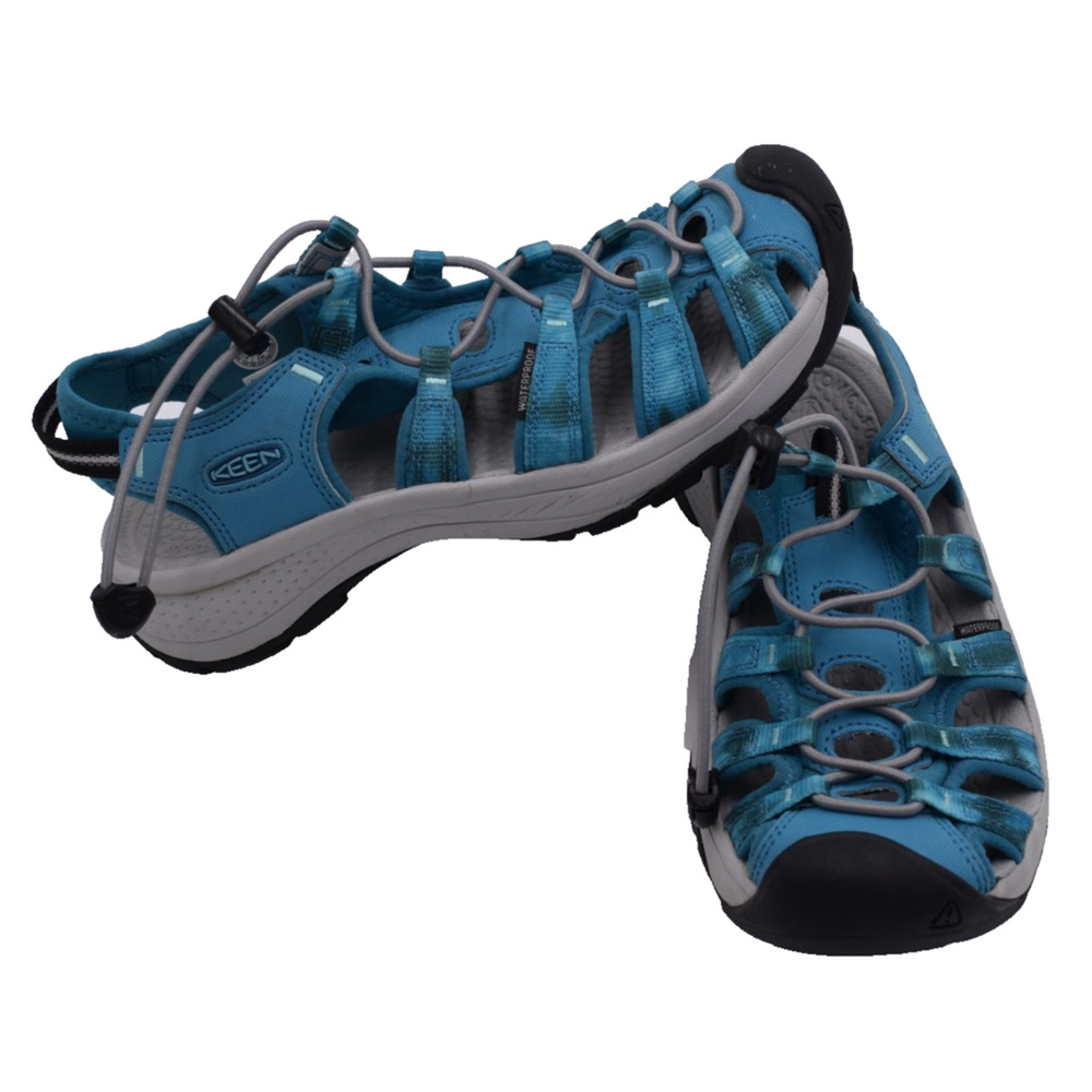 KEEN Astoria West Hiking Sandal - Sea Moss Sky Blue - 0127165 - Womens 7
